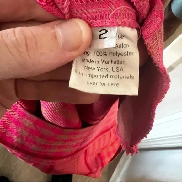 610 Rachel Comey Elio Pant in Bottiglia Plaid Pink - Picture 9 of 9